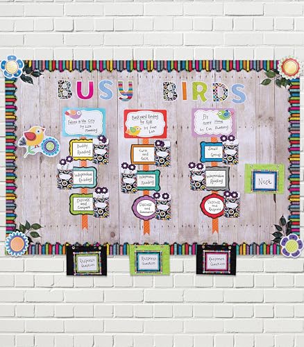 Image of Carson Dellosa 219-Piece 4 Inch Colorful Chalkboard Cutout Letters for Bulletin Boards, Numbers, Punctuation & Symbols, Multi-Pattern Bulletin Board Letters, Classroom Letters for Bulletin Board