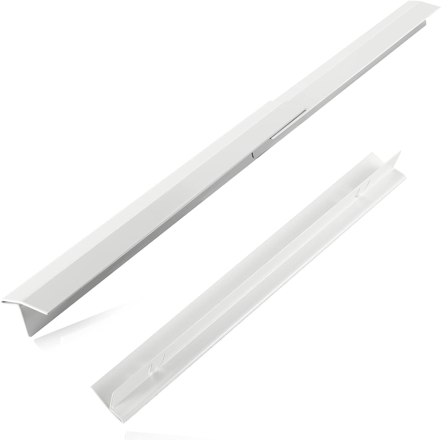 Metal Stove Gap Covers Stainless Steel White, 2pcs Counter