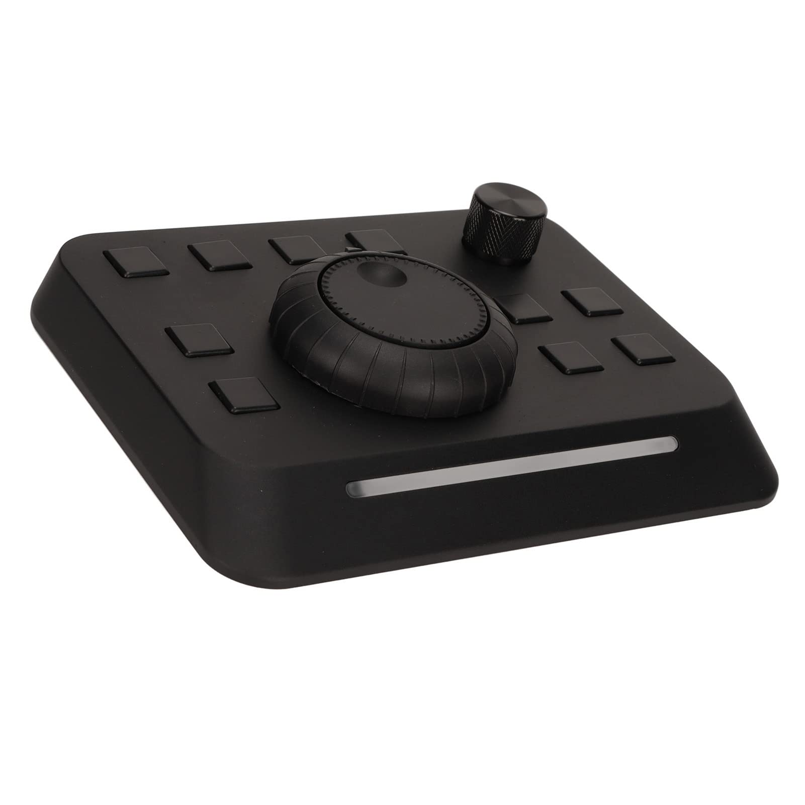 Bewinner Console di Montaggio Nera 10 Pulsanti Personalizzati Controller Clamp/Holder Video Plug and Play in Lega di Alluminio con Barra Luminosa per Final Cut X, EDIUS, PREMIERE