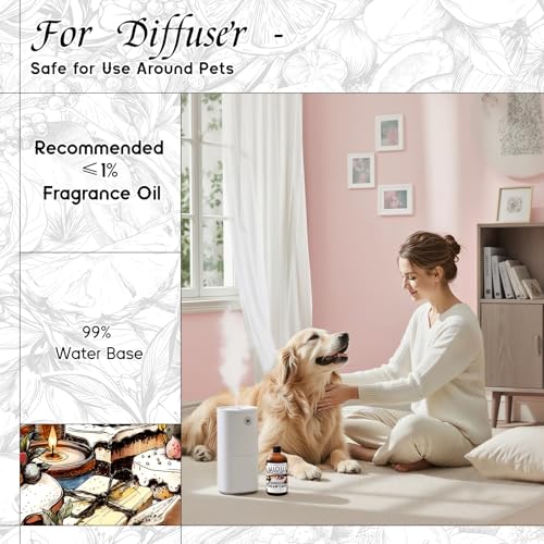 Image of HIQILI Vanilla Cream Cake Fragrance Oil for Soap Making, Add to Dryer Balls | Perfect for Aromatic Air Freshener Spray & Home Diffusers Use, Premium Grade - 5.07 Fl Oz / 150 ML