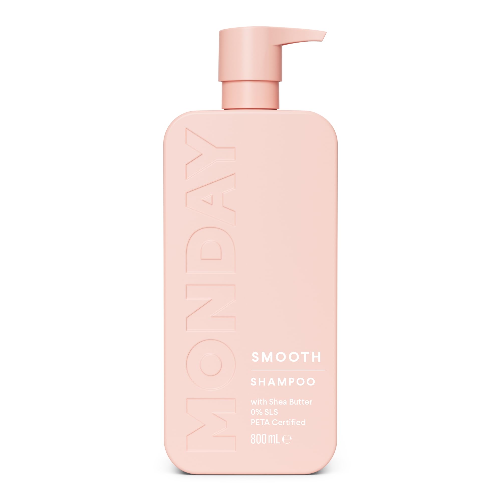 MONDAY HAIRCARE Smooth Shampoo 800 ml|Cruelty-Free, SLS & Paraben Free|Dermatologically Tested|For Frizzy Hair with Shea Butter for Hair Nourishment
