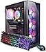 STGAubron Gaming PC Computer Desktop, Intel Core i7 up to 3.9G, GeForce RTX 2060 Super 8G, 32G RAM, 1TB SSD, WiFi 6, BT 5.0, RGB Fan x 4, Windows 11 Home