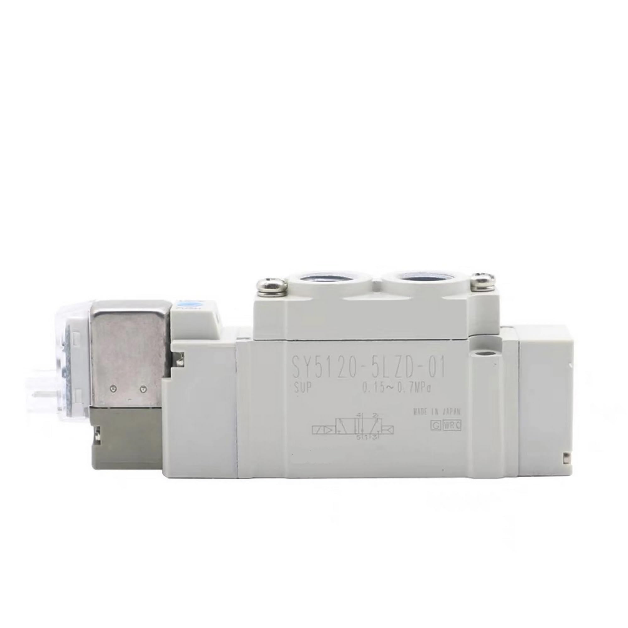 Électrovanne SY3320-6LZD-C8 DC12V centre fermé pour stopper les fuites d'air Ø8