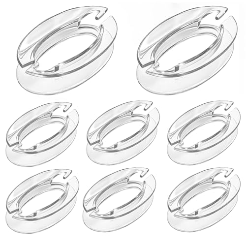 8Pcs Window Blind Cord Winder,Blind Cord Holder Safety Baby Proof Blind String Holder Wrap Child Proof Clear Plastic Windows Shade String Clips,No Wall Damage