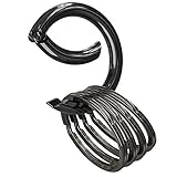 Keychain Kit Circle Carabiner O Ring Set Universal Size, Pure Round Fashion Design, Strong, Solid Metal Keychain Clip, Key Clip, Key Organizer by Silipac (GUN)
