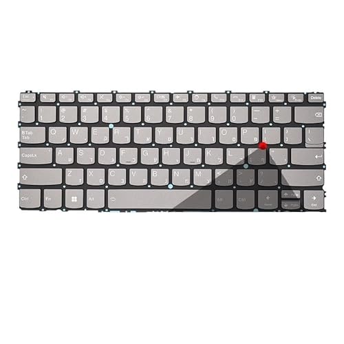 �p FR/UK/���V�A�� �X�y�C���� �C�^���A��L�[�{�[�h (ThinkBook 13s G4 IAP ARB�AThinkBook Plus G3 IAP�AThinkBook Gen 4 �p)(HB Grey Backligh)