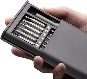 Kit Chave de Fenda Magnética 24 em 1, Precisão para Reparos em Celulares, Notebooks, Relógios e Eletrônicos, Linha Premium