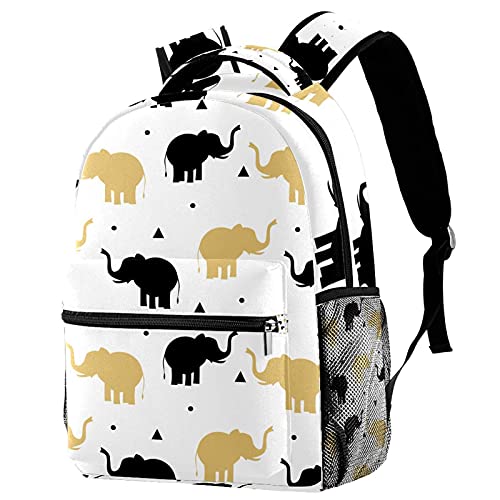Sac à dos de voyage enfant avec porte-gourde imprimé éléphant