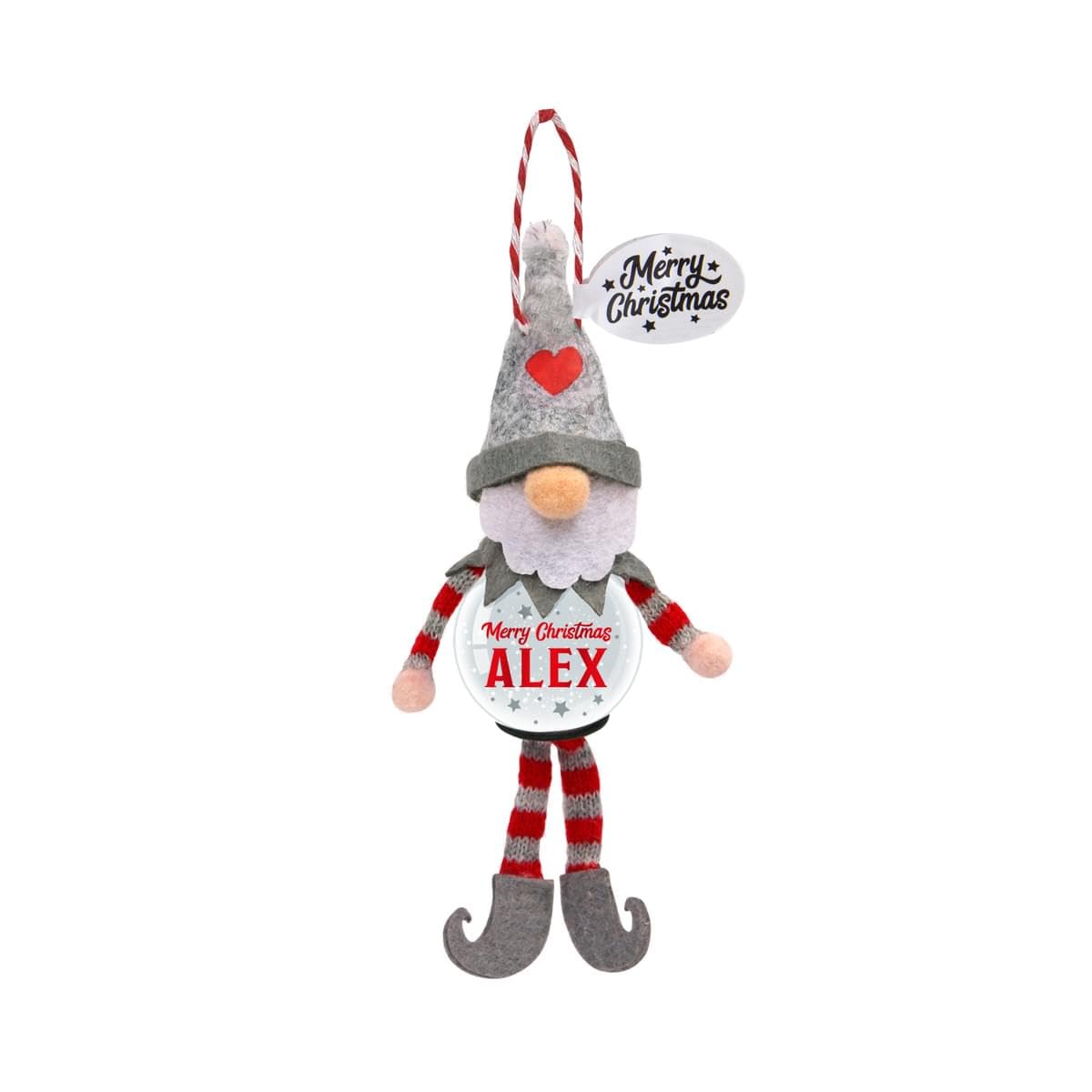 Personalised Snowglobe tree decoration (Alex) — image 1