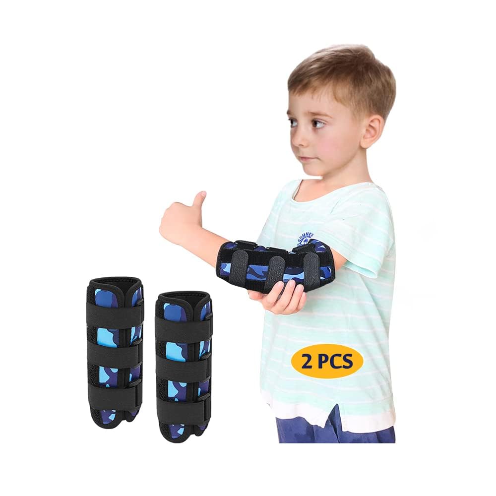 Mybow Thumb Sucking Stop for Kids, Finger Sucking Guard, Stop Nail Biting Treatment, Toddlers Thumb Sucking Prevention, Anti Nose Picking Pediatric Elbow Brace (2 PCS)