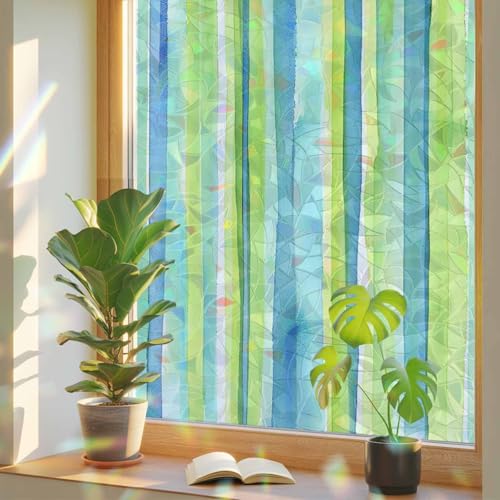 Película para ventana privacidad efecto vidrio 3D 18x79 in miniatura 1