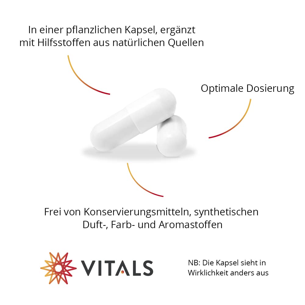 Vitals - Pycnogenol 50mg hochwertiger Extrakt aus Seekiefernrinde 60 Kapseln. 100% vegan. Sehr starke wissenschaftliche Basis. Das Pycnogenol hat eine starke antioxidative Wirkung.