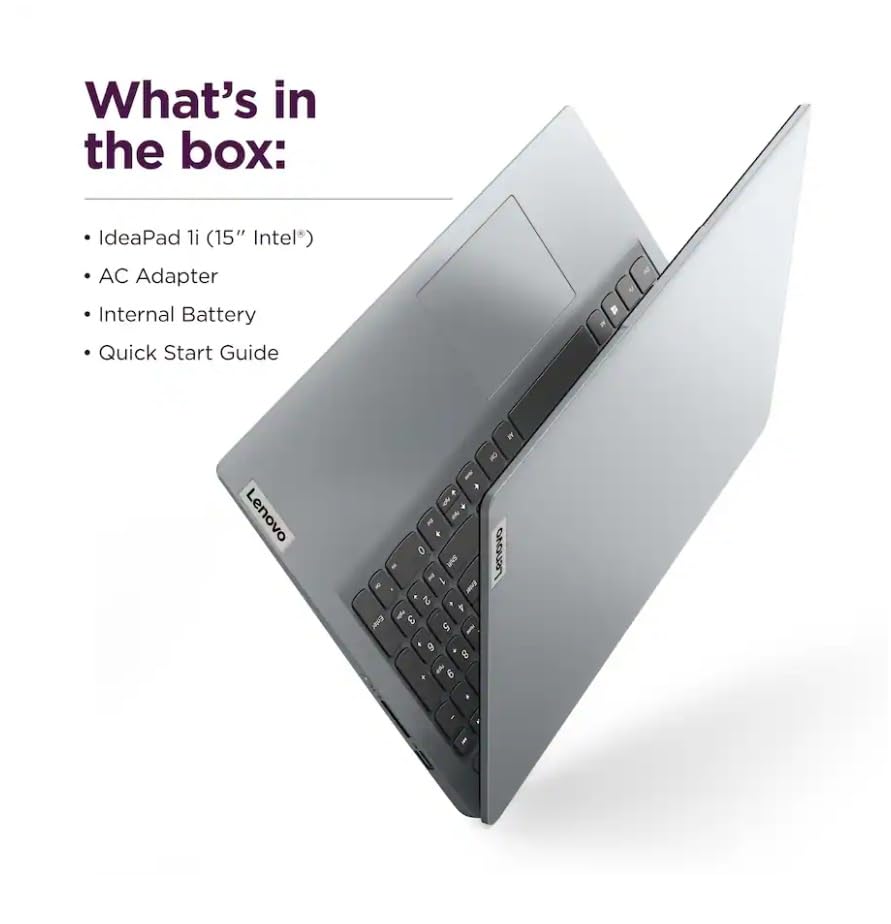 Image of Lenovo 2026 IdeaPad 1i 15.6 inch FHD Touchscreen Laptop,10 core Intel Core i5-1335U, 16GB RAM,1TB SSD,Intel Iris Xe Graphics, with Lifetime Office,Wi-Fi 6,Long Battery Win 11 Pro, Cloud Grey,