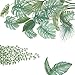 Autocollant Mural Plante Verte,Sticker Mural Plante Tropicale,Sticker Mural Vert,Sticker Mural Feuilles, Utilisé Dans le Salon, la Chambre à Coucher, le couloir, le Réfrigérateur