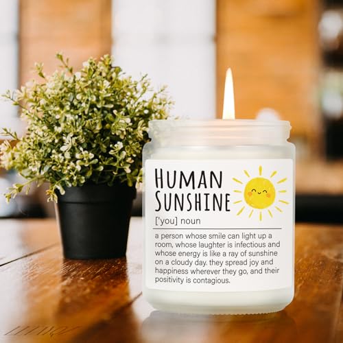 Image of Human Sunshine Thanksgiving Candle for Women, Birthday Inspirational Appreciation Gifts to Women Boss Coworkers Teachers Nurses, Retirement Gift to Woman, Thank You Candle for Her-31