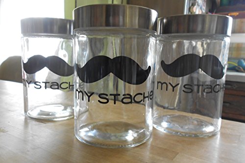 Personalized My Stache Mustache Glass Jar - Ideal Coin Bank and Candy Holder for Dads and Grandpas - Image 5