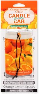 Orange Lemon Splash Smoke Odor Car Freshener Candle, 1 Piece