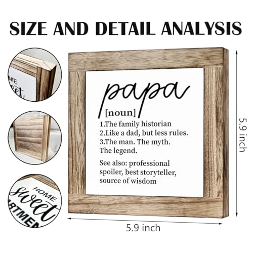 Papa-Definition-Sign-Gift-for-Grandpa-Wooden-Box-Signs-for-Home-Decor-Farmhouse-Home-Table-Decor-Fathers-Day-Gift-for-Papa-Grandpa-Gift-Idea-for-Christmas-Thanksgiving-Grandpa-Nickname-Sign Papa Definition Sign Gift for Grandpa Wooden Box Signs for Home Decor Farmhouse Home Table Decor Fathers Day Gift for Papa Grandpa Gift Idea for Christmas Thanksgiving Grandpa Nickname Sign