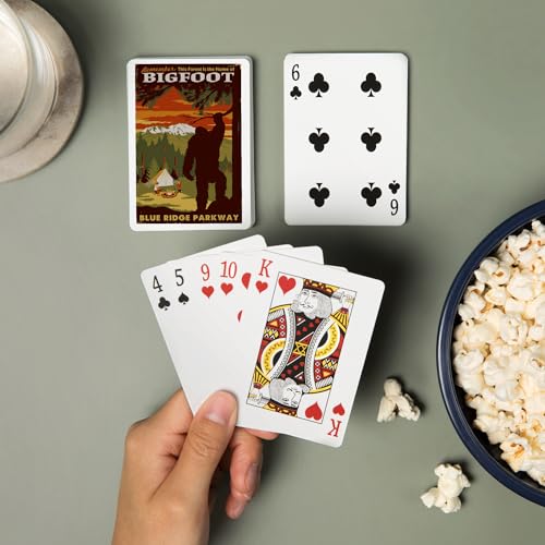 Baraja Poker Blue Ridge Parkway Home of Bigfoot 52 cartas miniatura 2