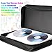 Chuangdi 50 Pcs 4 Disc Clear DVD Poly Sleeves DVD Storage Sleeves 3 Rings Cd Binder Pages 200 Disc Capacity for Binders Only
