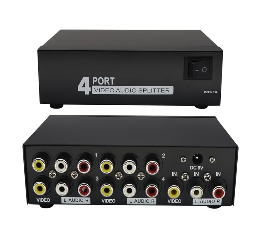 マスプロ VSP4　AUDIO VIDEO 4-WAY SPLITTER 3台 マスプロ VSP4 AUDIO VIDEO 4-WAY SPLITTER 3台 AV4分配器 VSP4