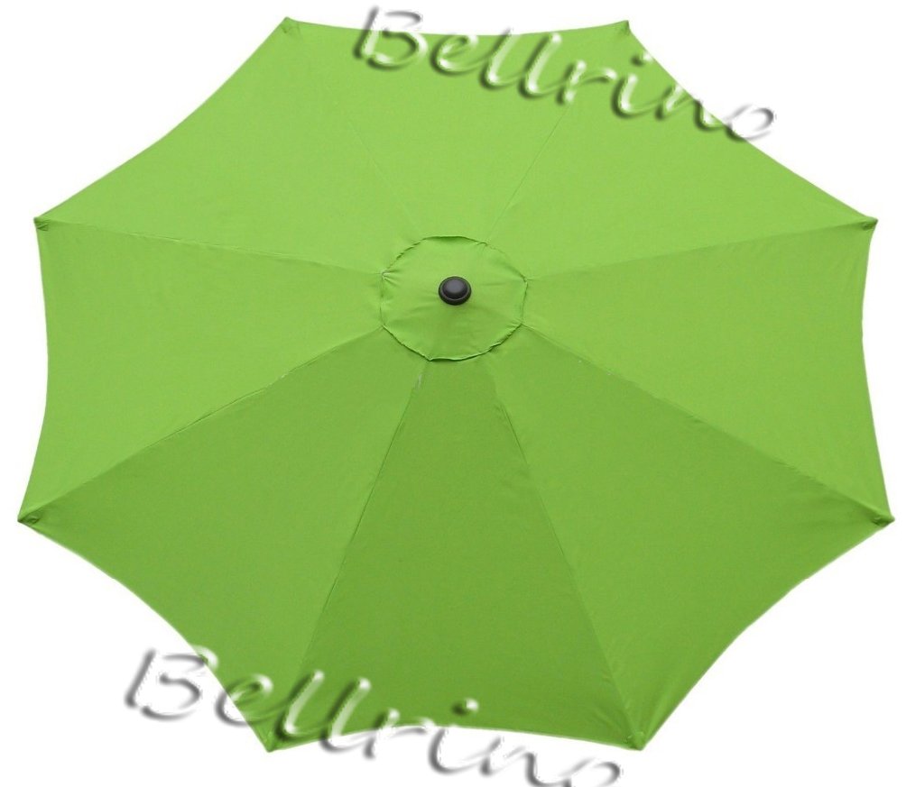 BellrinoDECOR Replacement SAGE GREEN STRONG AND THICK Umbrella Canopy for 9ft 8 Ribs SAGE GREEN (Canopy Only)