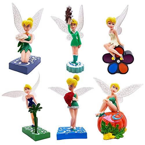 CYSJ Hada de Las Flores Cake Topper 6Pcs Hadas Decoración para Tarta de cumpleaños de Figuras...