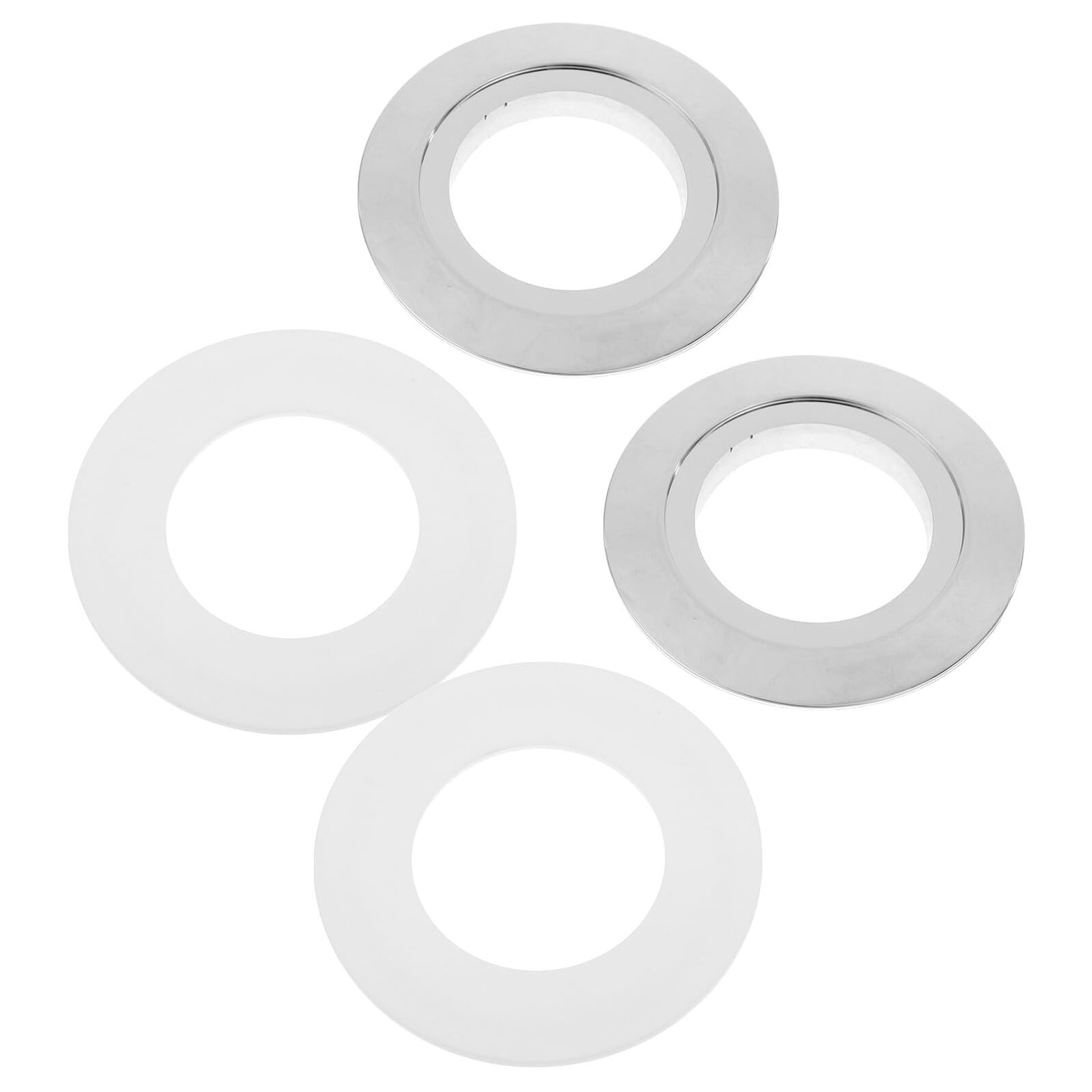 SHINEOFI 2 Sets Dual Flush Toilet Button Converter Plate Easy Install Dual Push Flush Upgrade Parts from to Secure Fit Toilet Tank Converter for Enhanced Flushing Performance and Simple