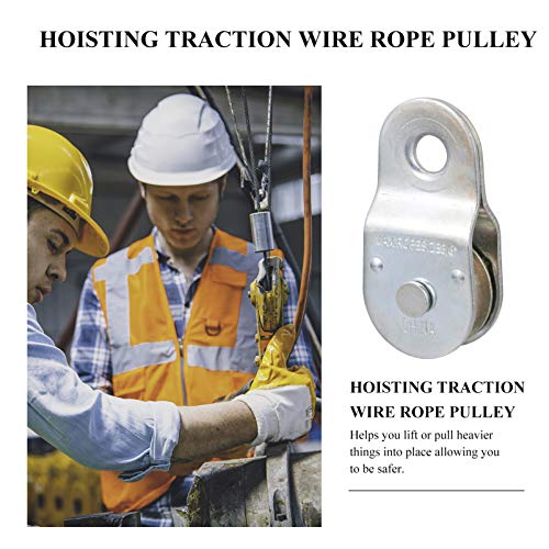 ULTECHNOVO 2 Pcs LAT Polia Da Polia Do Cabo de 360 Graus de Rotação Da Roda de Tração de Fixação DIY