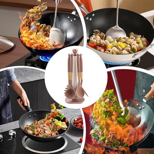 Ustensiles de cuisine en silicone avec support de rangement compact - 5