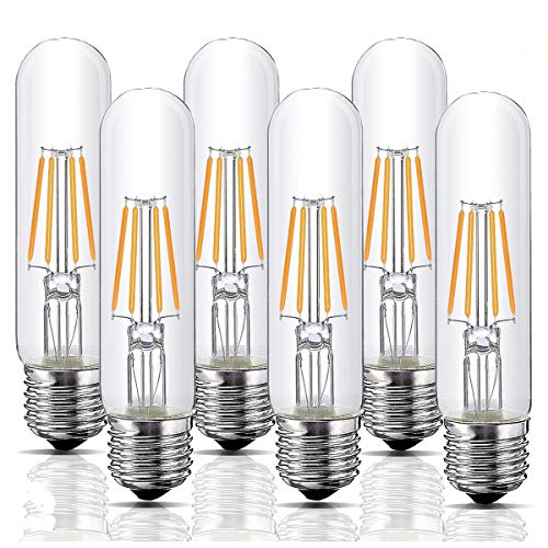 Dimmable Edison Led Tubular Bulb T10, 4W Vintage Led Filament Light Bulb, 40W Equivalent, 2700K Soft - //coolthings.us