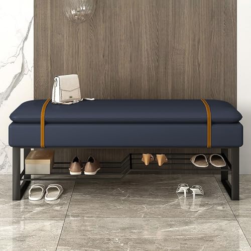 Banc à chaussures d'entrée pour en finir avec le désordre du couloir grâce au siège rembourré