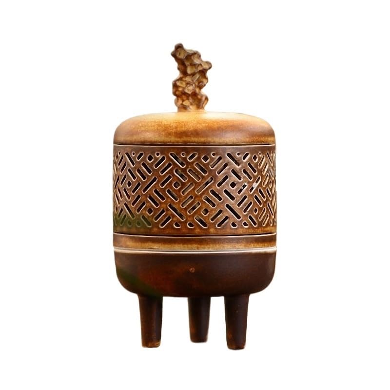 Räucherkegelhalter Chinesischer Stil Keramik Antike Weihrauch Brenner Spule und Turm Weihrauch Basis Hause Dekoration ZubehörBuddha Dekor Weihrauch Wasserfall