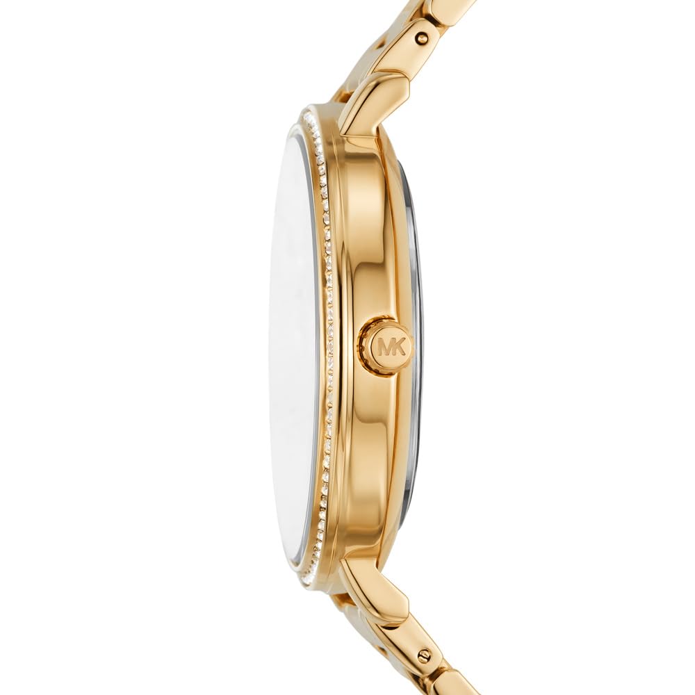 Michael Kors Damen Pyper Uhr, Quarzwerk mit DREI Zeigern, mit Edelstahl- oder Legierungsarmband