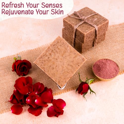Image of Naturalis Rose Soap - Handmade Cold-Pressed Rose Soap for Bath - Organic Soap for Deep Cleansing, Hydration, Skin Soothing, and Radiant Glow, 100g - Refreshing and Rejuvenating Experience