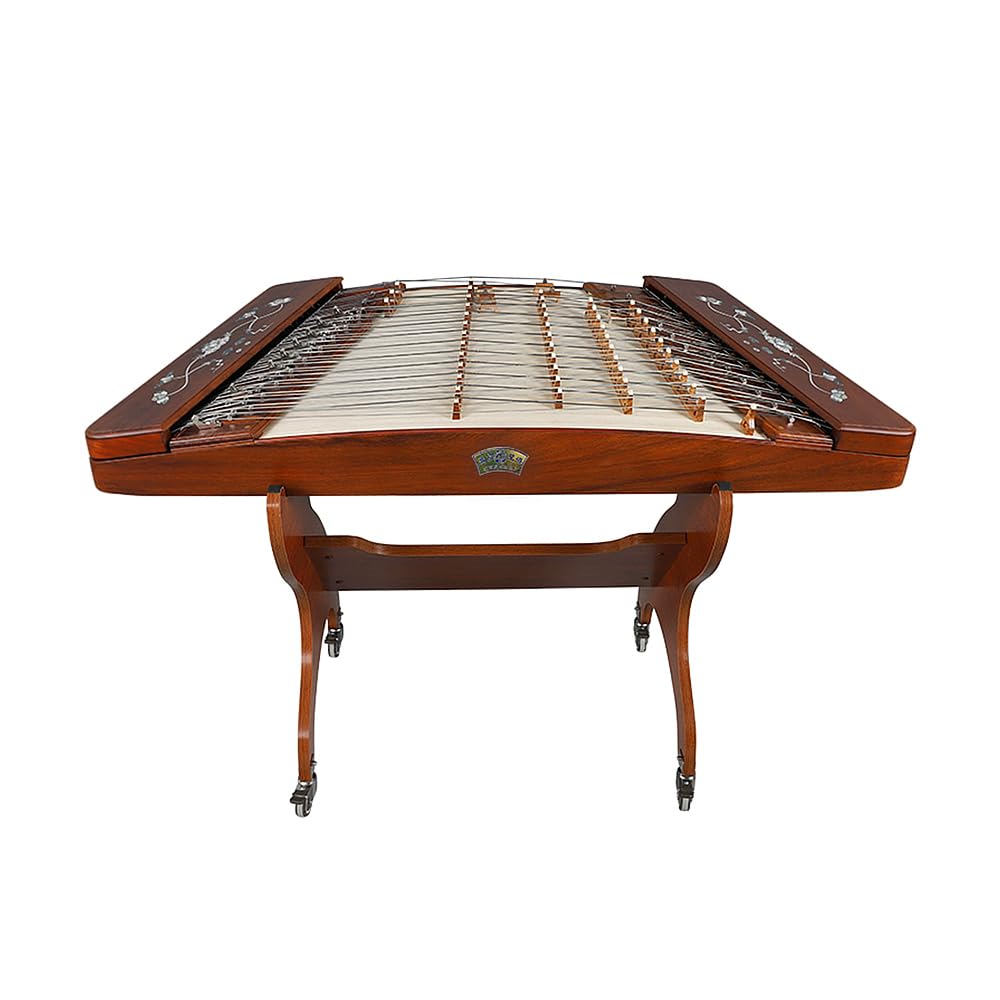Czarny dulcimer z drzewa różanego, stalowe struny, długość panelu 117 cm, ze stojakiem 66 cm, dla zespołu zespołowego/wydajności