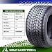 LIBRA Golf Cart Tire Wheel Assembly 205/50-10 4-Ply w/ 4 Lugs on 4