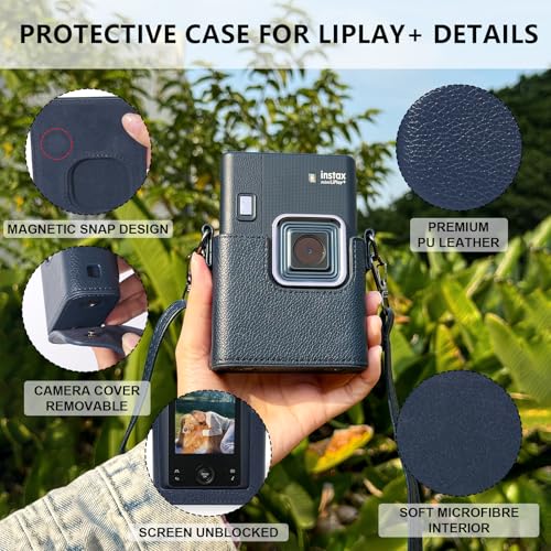 Funda para Cámara Instax Mini LiPlay+, Azul Medianoche miniatura 3