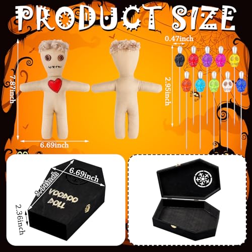 Kit de Muñecas Vudú Halloween 12 Piezas para Adultos miniatura 2
