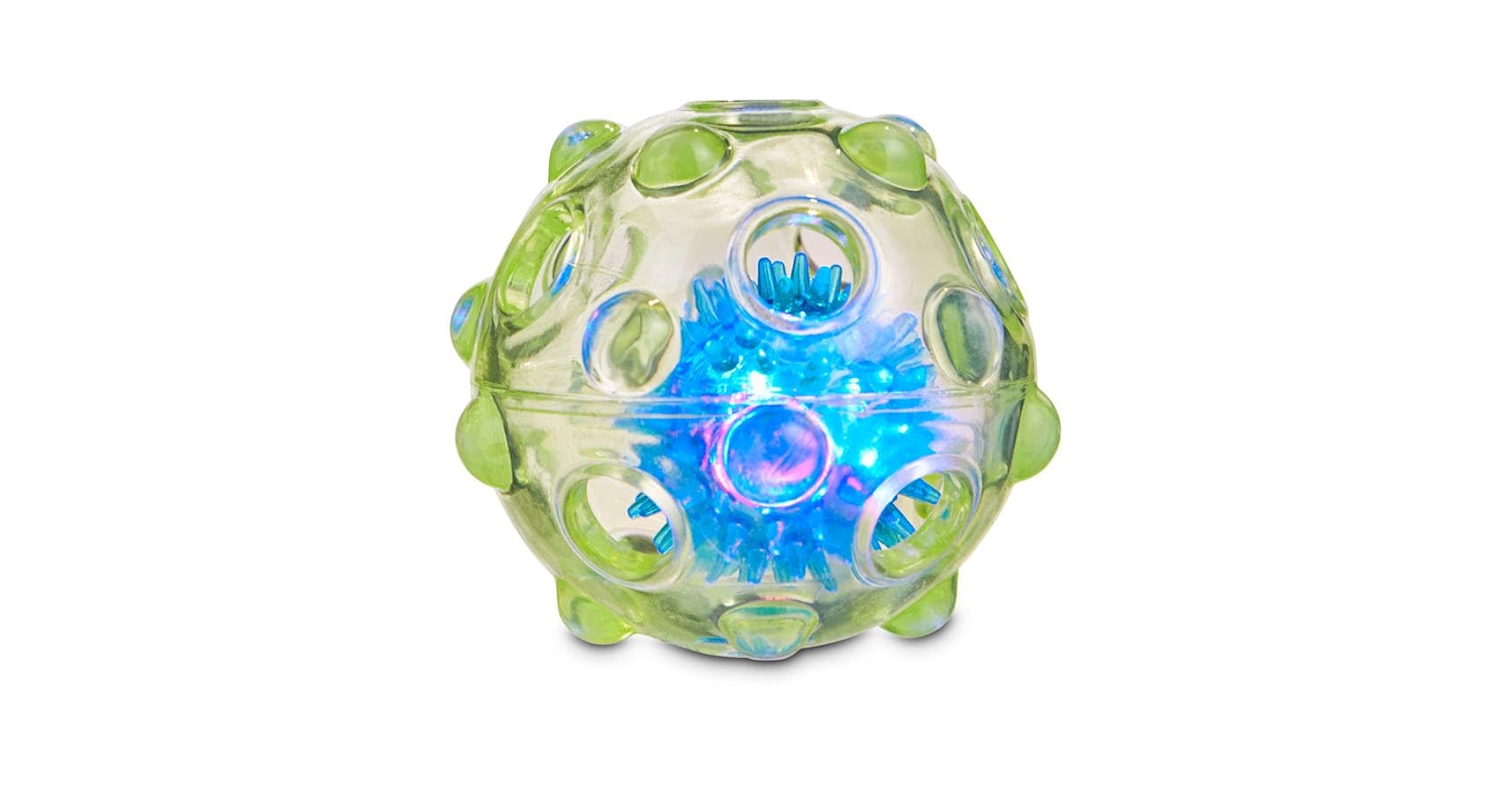 Petco Brand - Leaps & Bounds Chomp and Chew Light Up Ball Dog Toy