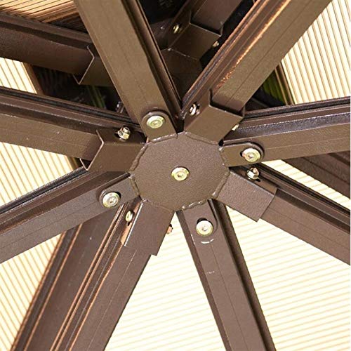 ACIYD Außenterrassen, Pavillon, Villa, Garten, Party, Überdachung, 12x12 ft Outdoor Pavillons for Patios mit Netz- und Vorhängen, Hinterhof-Baldachin Pavillon – Bild 6