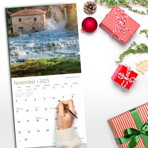 Image of RED EMBER Natural Wonders 2025 Wall Calendar 12 Month | 12 inch x 24 inch Open | Thick & Sturdy Paper | Giftable | Calendar 2025