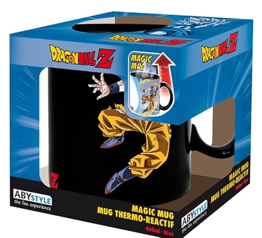 ABYSTYLE DRAGON BALL Taza Heat Change 460 ml DBZ/Goku VS Buu, ABYMUGA439 | Ya disponible en tu tienda friki favorita! En mundofriki.es!