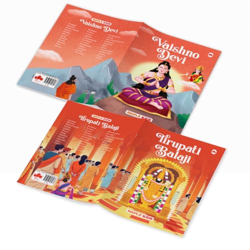 Image of Story Books for Kids (Set of 5 Books) - Balaji, Vishnu, Balarama, Garuda, Vaishno Devi - Mythology Stories for Children - Read Aloud to Infants, Toddlers - Age 3+