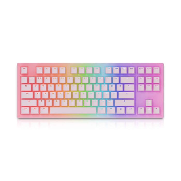 Buy EPOMAKER AKKO Sakura 87 Keys RGB Wired Mechanical Keyboard with
