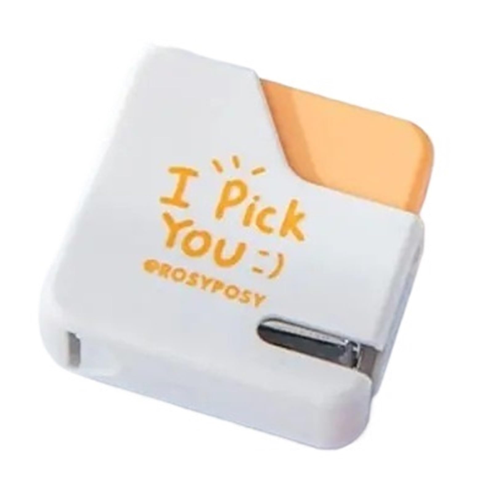 Binding Machines Color Mini Portable Stapler with 40pcs No.10 Staples Paper Binding Machine Bookbinding Machine Office Bookbinding Press(Orange)