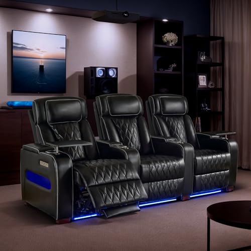 3 Seat Power Reclining Faux Leather Sofa