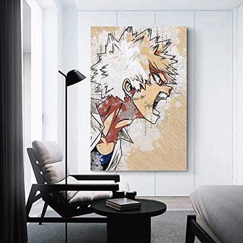 Katsuki Bakugo - Poster decorativo su tela, per