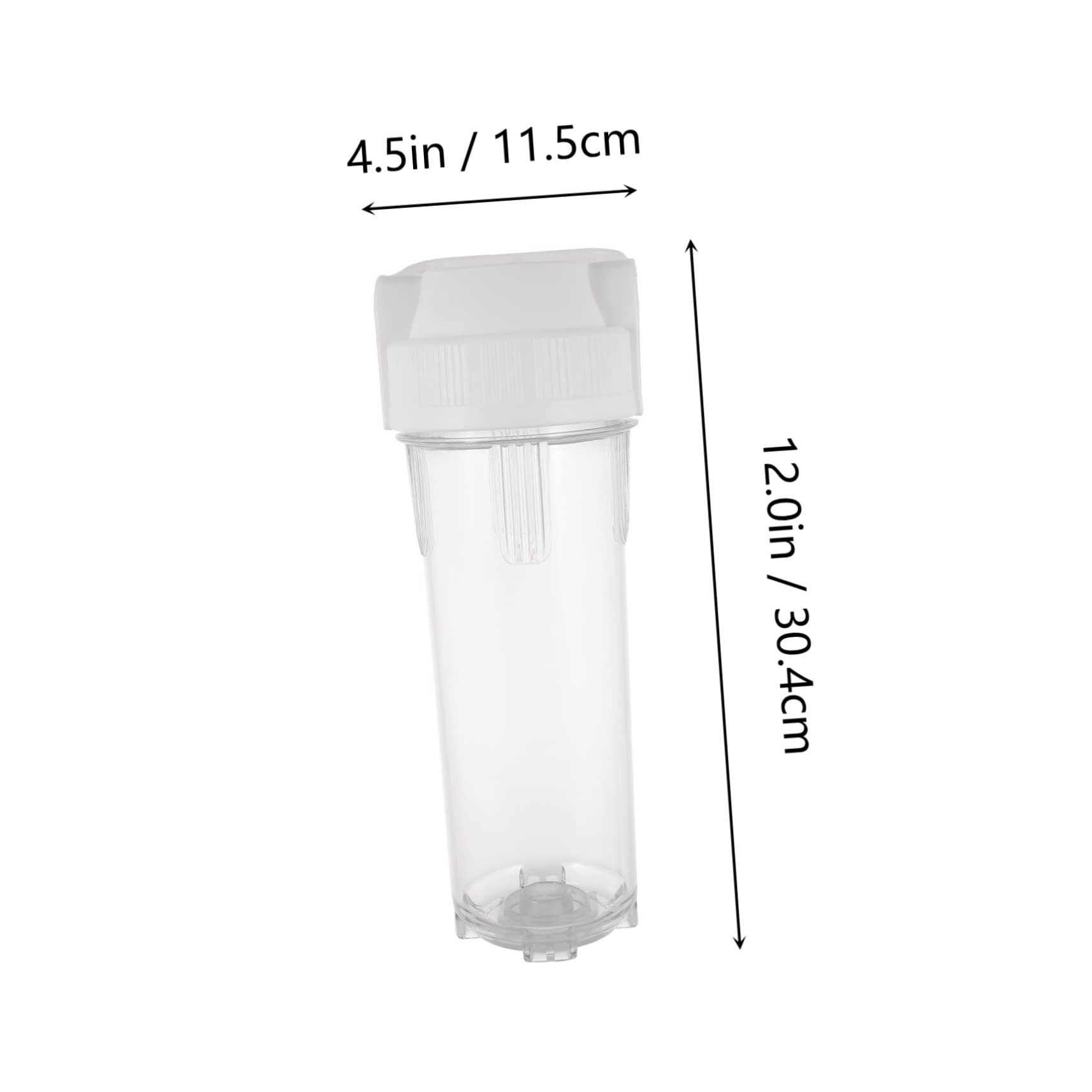 Bouteille Filtrante D'eau 10 Pouces Transparente, Anti-éclatement, Préfiltre pour Robinet et Salle de Bain, Pet Pp, Installation Facile