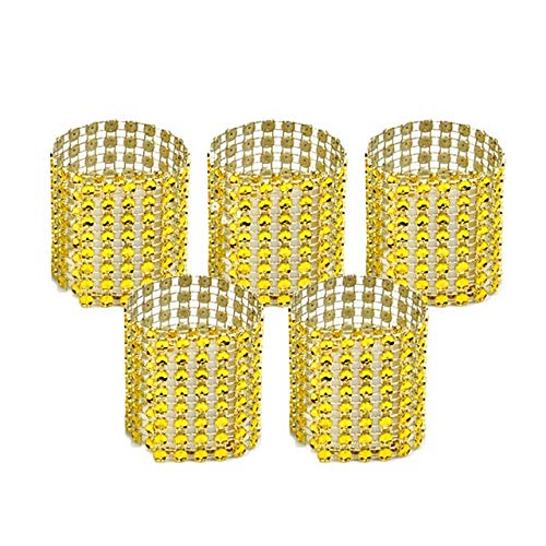 HAODUOO Anelli di tovagliolo 10pcs Portatovaglioli Sedie Fibbie Decorazione di eventi di nozze Artigianato Strass Archi Titolare Forniture for feste fatte a mano Portatovaglioli(Black